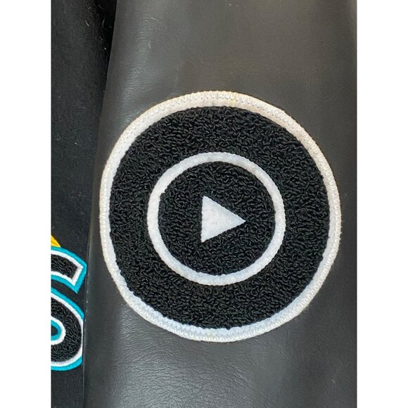 Varsity Base Jacket YouTube Lift Black Voices RARE Influencer Gift Mens Medium - Picture 12 of 13